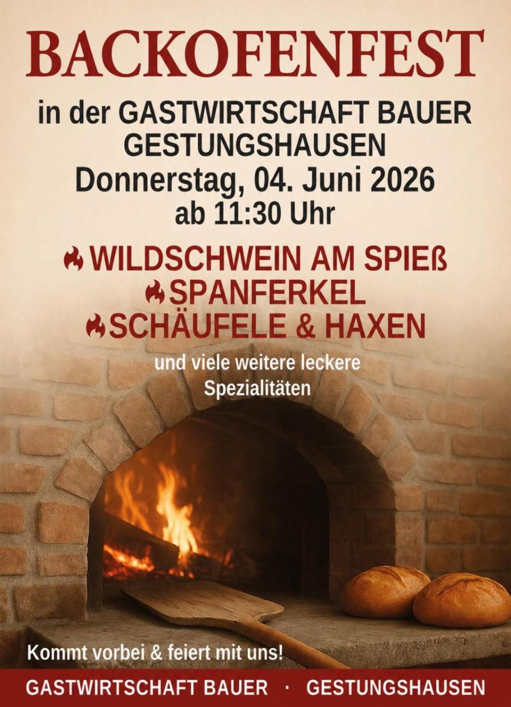 Backofenfest beim „Osser“ in Gestungshausen