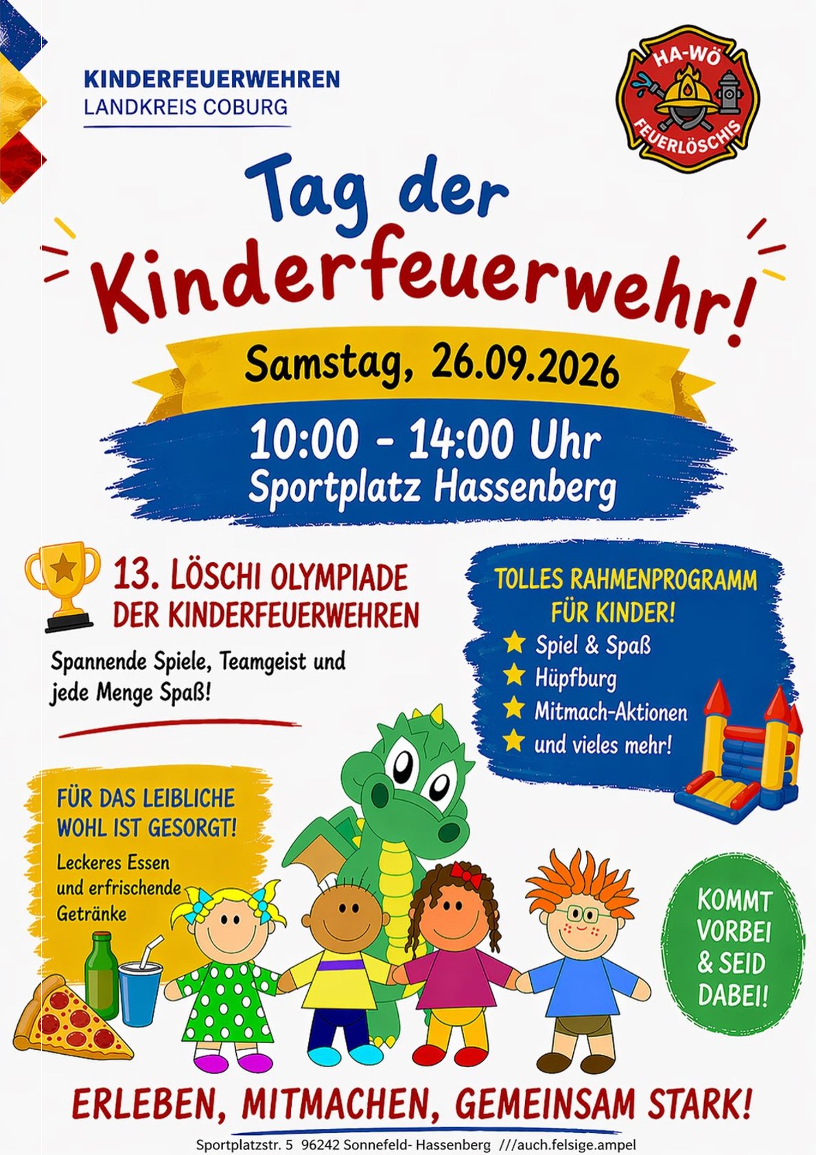 „Löschis-Olympiade“ der Kinderfeuerwehren Kreis Coburg
