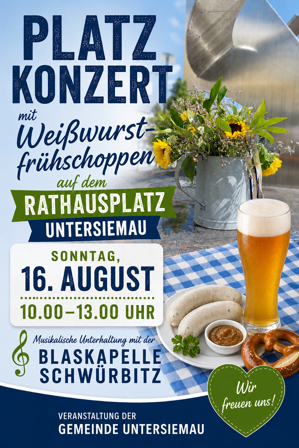 Platzkonzert mit Weißwurst frühshoppen
