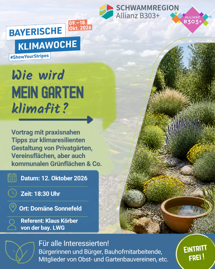 Kostenfreier Vortrag: Wie wird mein Garten klimafit?