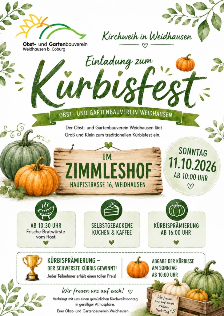 Kürbisfest des OGV Weidhausen
